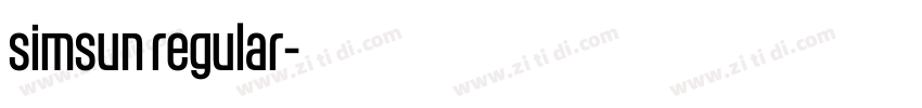 simsun regular字体转换 simsun regular字体转换